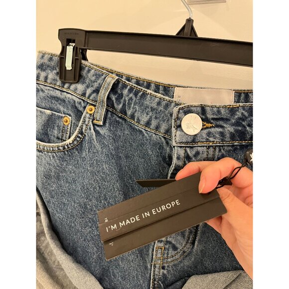 NWT OneTeaspoonRosewood Blue Bandits Low Waist Denim Shorts Sz 27 - Picture 6 of 11